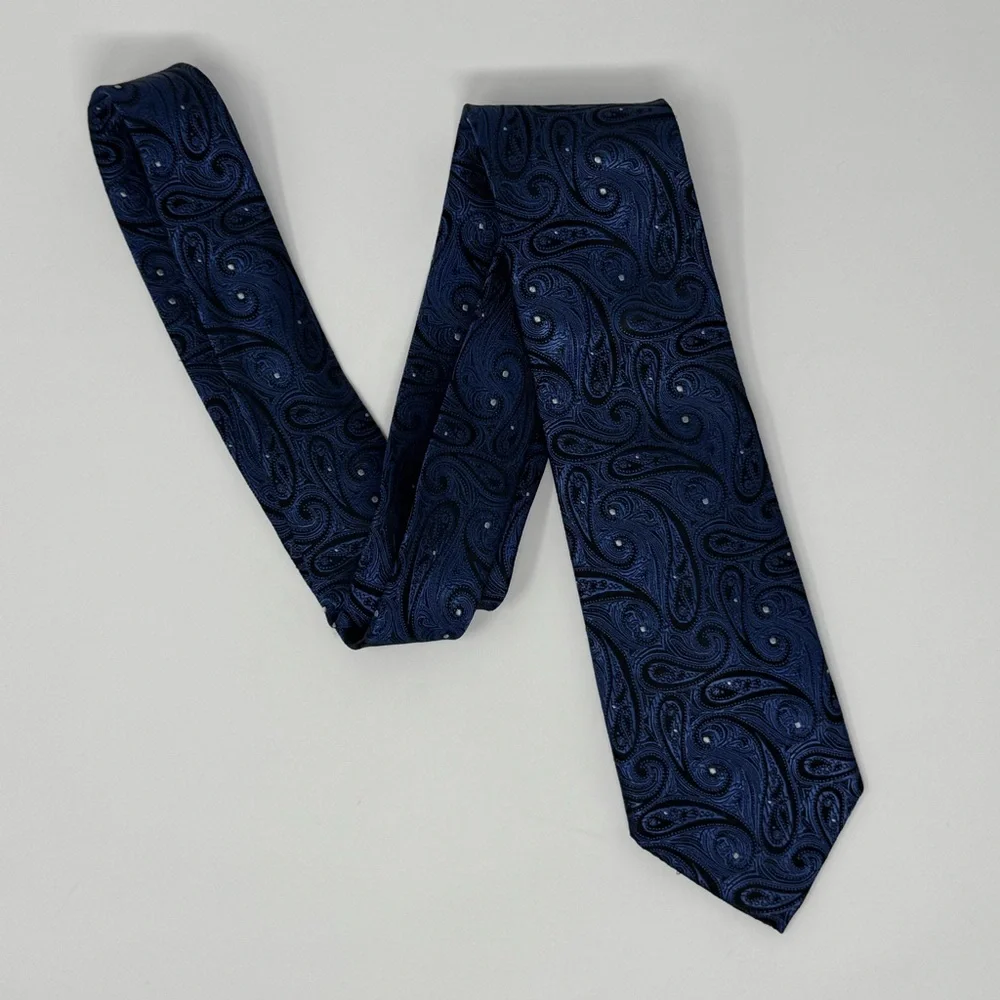 Chaps Neck‎ Tie, paisley, preppy, classic, formal, office, suit, business, silk